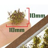 Maxbell 32Pcs Miniature Flower Cluster for DIY Model Sand Layout Model Decoration Withered Green