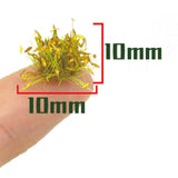 Maxbell 32Pcs Miniature Flower Cluster for DIY Model Sand Layout Model Decoration Yellow