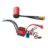 Maxbell Brushless Motor and 35A Electric Speed Controller Waterproof for 1/10 1/12 4400kv