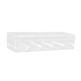 Maxbell Acrylic Chips Case Holds 100 Chips Holder 5 Grids Organizer for Party