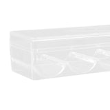 Maxbell Acrylic Chips Case Holds 100 Chips Holder 5 Grids Organizer for Party