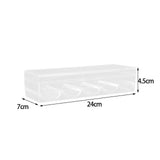 Maxbell Acrylic Chips Case Holds 100 Chips Holder 5 Grids Organizer for Party