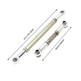 Maxbell RC 1/12 Steering Servo Link Linkages Tie Rod Easy to Install Durable Parts argent