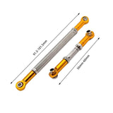 Maxbell RC 1/12 Steering Servo Link Linkages Tie Rod Easy to Install Durable Parts aureate