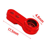 Maxbell RC Car 1/24 Servo Arm Replacement Durable CNC Machined Aluminum Alloy Parts red