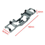 Maxbell RC Car Body Chassis Frame Upgrade Parts for Fcx24 1:24 Car DIY Accessories Titanium