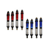 Maxbell 4 Pieces 1:10 Scale RC Car Shock Front Rear Shock Absorber CNC Machined red