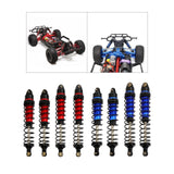 Maxbell 4 Pieces 1:10 Scale RC Car Shock Front Rear Shock Absorber CNC Machined red