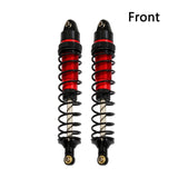 Maxbell 4 Pieces 1:10 Scale RC Car Shock Front Rear Shock Absorber CNC Machined red