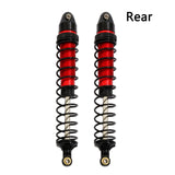 Maxbell 4 Pieces 1:10 Scale RC Car Shock Front Rear Shock Absorber CNC Machined red