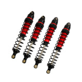 Maxbell 4 Pieces 1:10 Scale RC Car Shock Front Rear Shock Absorber CNC Machined red