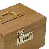 Maxbell Wood Saving Box Treasure Chest Wooden Storage Organizer Box for Kids & Adults