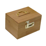 Maxbell Wood Saving Box Treasure Chest Wooden Storage Organizer Box for Kids & Adults