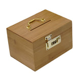 Maxbell Wood Saving Box Treasure Chest Wooden Storage Organizer Box for Kids & Adults