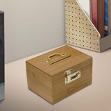 Maxbell Wood Saving Box Treasure Chest Wooden Storage Organizer Box for Kids & Adults
