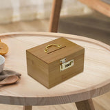 Maxbell Wood Saving Box Treasure Chest Wooden Storage Organizer Box for Kids & Adults
