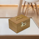 Maxbell Wood Saving Box Treasure Chest Wooden Storage Organizer Box for Kids & Adults