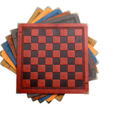 Maxbell Chessboard Mat PU Leather Heat Resistant Chess Pad Mat for Park Game Outdoor Brown