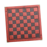 Maxbell Chessboard Mat PU Leather Heat Resistant Chess Pad Mat for Park Game Outdoor Brown