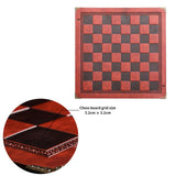 Maxbell Chessboard Mat PU Leather Heat Resistant Chess Pad Mat for Park Game Outdoor Brown