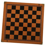 Maxbell Chessboard Mat PU Leather Heat Resistant Chess Pad Mat for Park Game Outdoor Orange