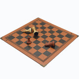 Maxbell Chessboard Mat PU Leather Heat Resistant Chess Pad Mat for Park Game Outdoor Orange