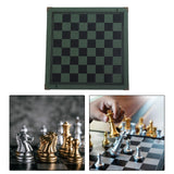 Maxbell Chessboard Mat PU Leather Heat Resistant Chess Pad Mat for Park Game Outdoor Green