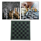 Maxbell Chessboard Mat PU Leather Heat Resistant Chess Pad Mat for Park Game Outdoor Green