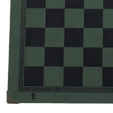 Maxbell Chessboard Mat PU Leather Heat Resistant Chess Pad Mat for Park Game Outdoor Green