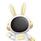 Maxbell Rabbit Astronaut Shape Money Saving Box for Girls Children's Room Decoration White