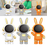 Maxbell Rabbit Astronaut Shape Money Saving Box for Girls Children's Room Decoration White