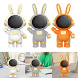 Maxbell Rabbit Astronaut Shape Money Saving Box for Girls Children's Room Decoration White