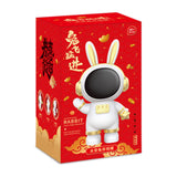 Maxbell Rabbit Astronaut Shape Money Saving Box for Girls Children's Room Decoration White