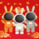 Maxbell Rabbit Astronaut Shape Money Saving Box for Girls Children's Room Decoration White