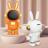 Maxbell Rabbit Astronaut Shape Money Saving Box for Girls Children's Room Decoration White