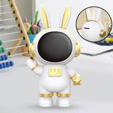 Maxbell Rabbit Astronaut Shape Money Saving Box for Girls Children's Room Decoration White