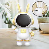 Maxbell Rabbit Astronaut Shape Money Saving Box for Girls Children's Room Decoration White