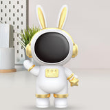 Maxbell Rabbit Astronaut Shape Money Saving Box for Girls Children's Room Decoration White