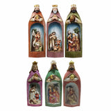 Maxbell Christmas Nativity Set Nativity Scene Statue for Thanksgiving Birthday Study violet