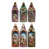 Maxbell Christmas Nativity Set Nativity Scene Statue for Thanksgiving Birthday Study violet