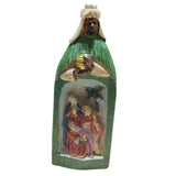 Maxbell Christmas Nativity Set Nativity Scene Statue for Thanksgiving Birthday Study green