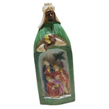 Maxbell Christmas Nativity Set Nativity Scene Statue for Thanksgiving Birthday Study green