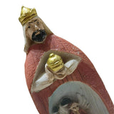 Maxbell Christmas Nativity Set Nativity Scene Statue for Thanksgiving Birthday Study orange