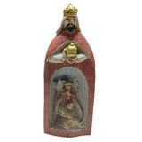Maxbell Christmas Nativity Set Nativity Scene Statue for Thanksgiving Birthday Study orange