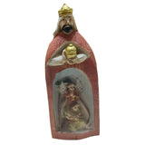 Maxbell Christmas Nativity Set Nativity Scene Statue for Thanksgiving Birthday Study orange