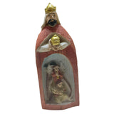 Maxbell Christmas Nativity Set Nativity Scene Statue for Thanksgiving Birthday Study orange