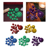 Maxbell 15Pcs Entertainment Toys Dice Game for Role Playing Table Games Party Favors Red