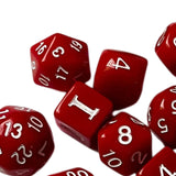 Maxbell 15Pcs Entertainment Toys Dice Game for Role Playing Table Games Party Favors Red