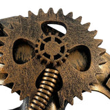 Maxbell Punk Opera Mask Retro Half Face Masquerade Mask for Musical Stage Show Party Bronze