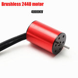 Maxbell 2430 Brushless Motor Sensorless Brushless RC Motor for 1/14 RC Car Accessory 7200KV